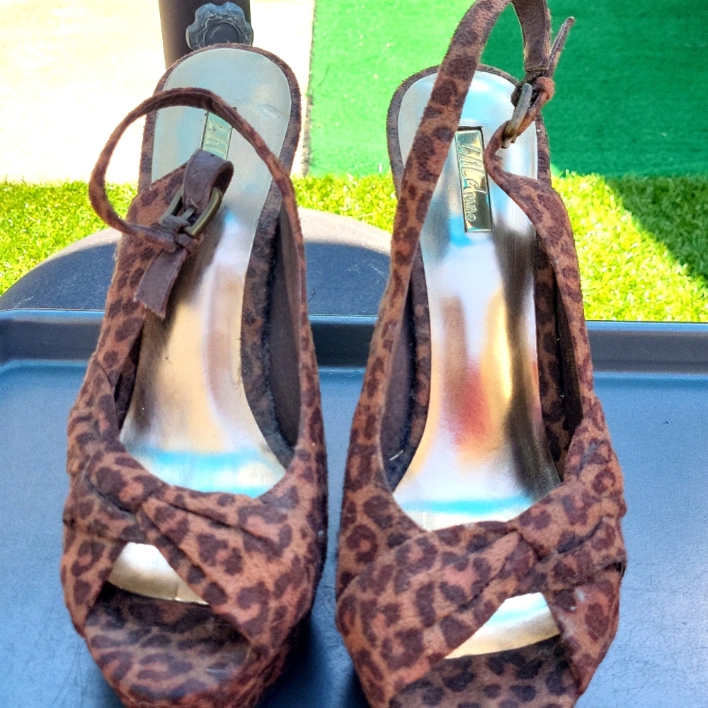 Wild Pair, heels, brown leopard